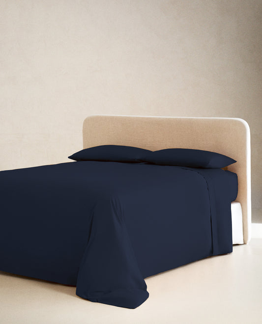 NAVY BLUE | SOLID FLAT SHEET | 210TC